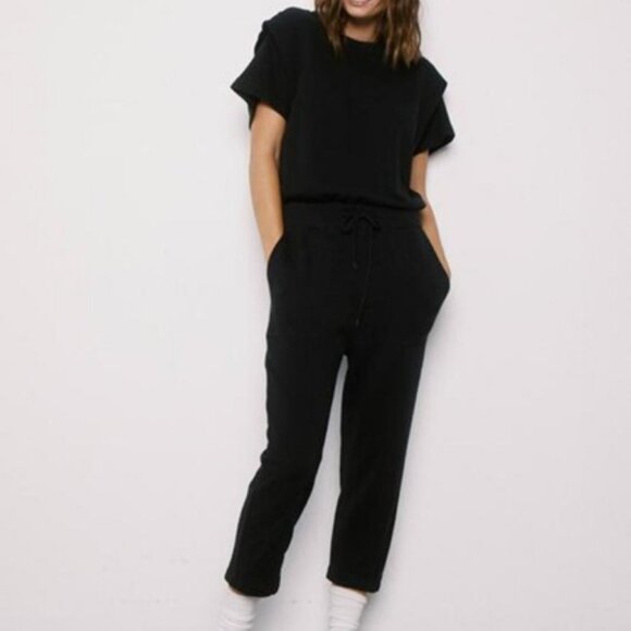 pistola Pants - Pistola Clarisse French terry jumpsuit black women's size M
